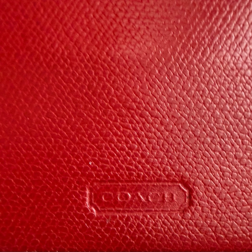 Coach Madison Red Leather Card Envelope Wallet - RARE - Picture 4 of 8